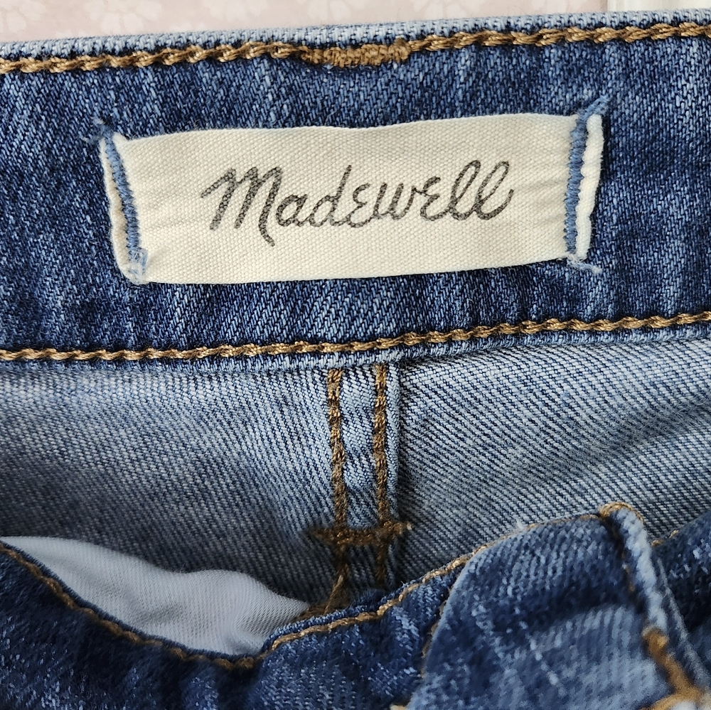 Madewell‎ Curvy High Rise Skinny Crop Jeans Women’s 27 Blue Stretch Denim MC507 - Picture 10 of 15
